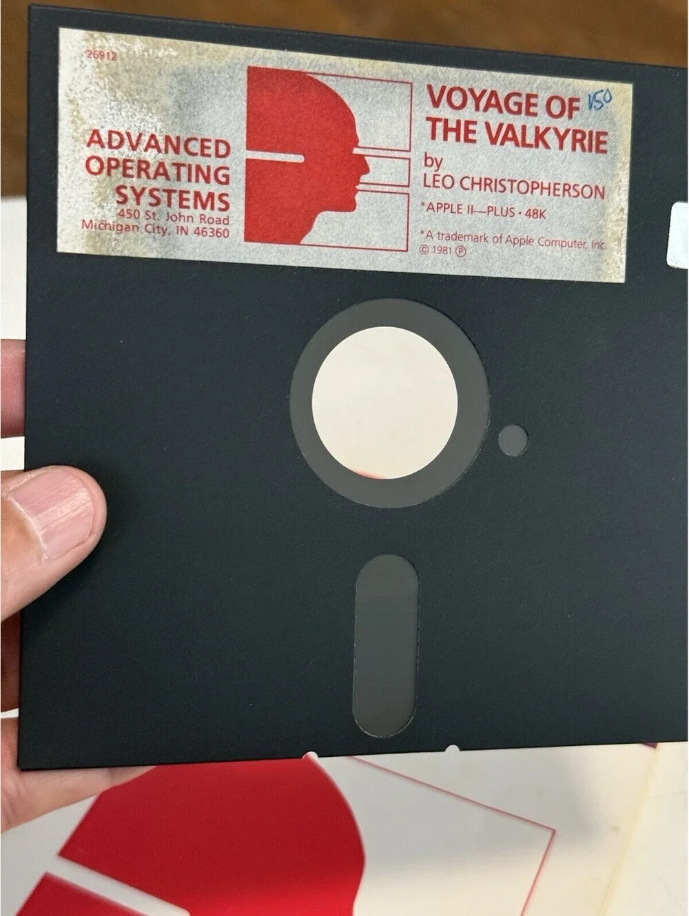 Voyage of the Valkyrie Apple II game Sams Software Game Floppy   With Manual